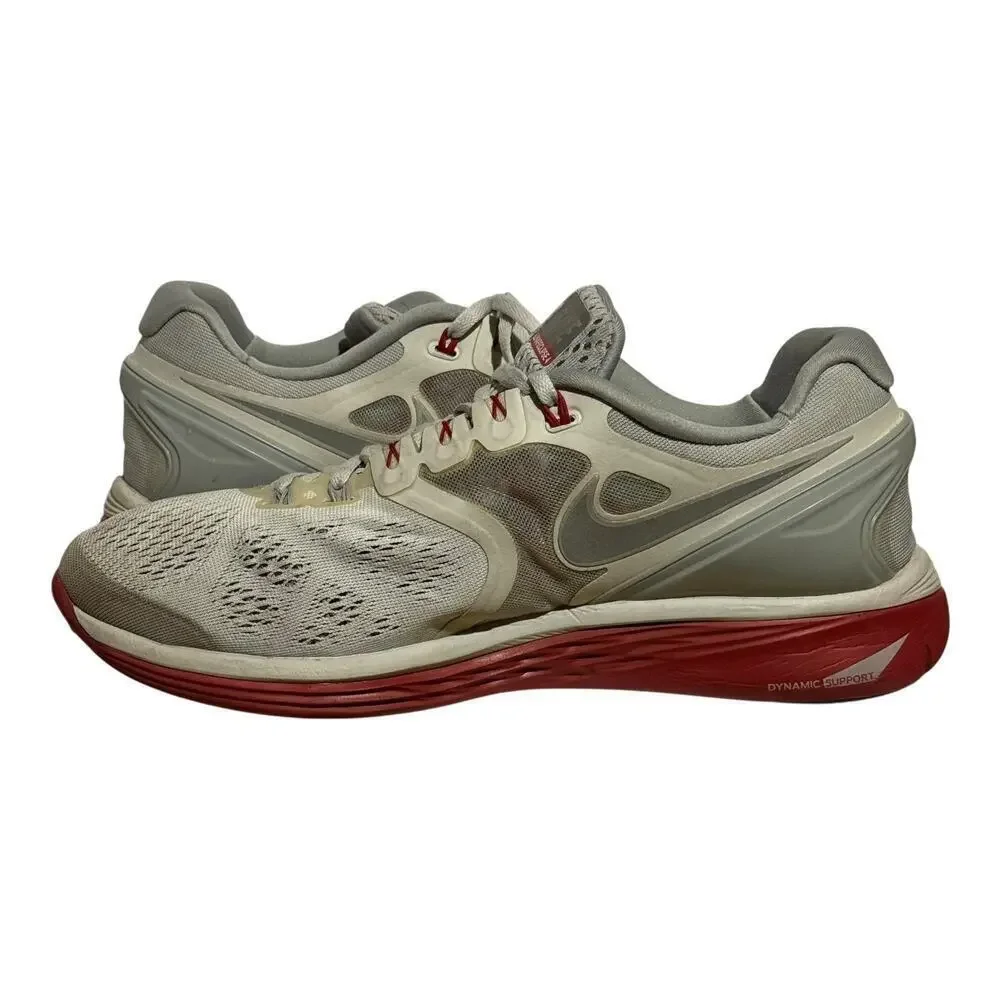 Nike LunarEclipse+ 4 Running Shoes Men's 11.5 White Red Lunarlon Trainers